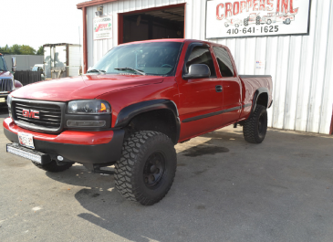 Red GMC Custom Truck from Croppers Customs Berlin MD